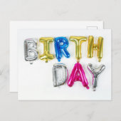 HAPPY BIRTHDAY POSTKARTE (Vorne/Hinten)