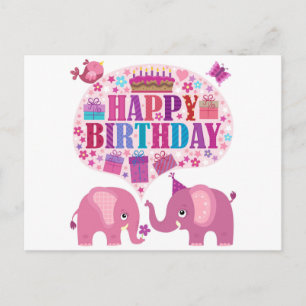 Happy Birthday Postkarte