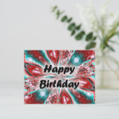 Happy Birthday Postkarte (Stehend Vorderseite)