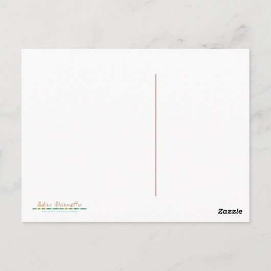 Happy Birthday Postkarte (Rückseite)