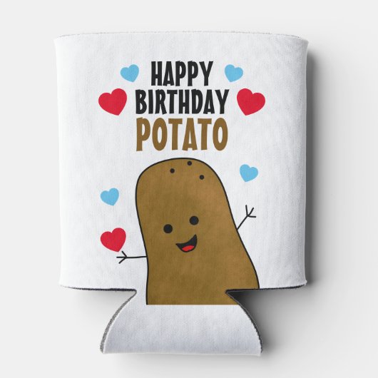 Happy Birthday Potato Dosenkühler (Rückseite)