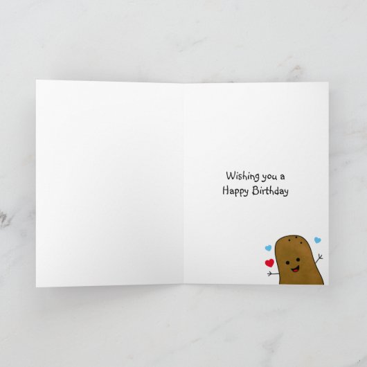 Happy Birthday Potato Karte (Innenseite)