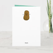 Happy Birthday Potato mit Geschenken Karte (Rückseite)