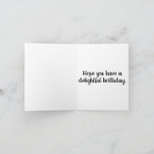 Happy Birthday Potted Lily Blume Illustration Karte (Innenseite)