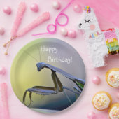 Happy Birthday Praying Mantis Pappteller (Party)