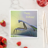 Happy Birthday Praying Mantis Serviette (Beispiel)