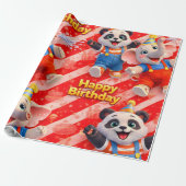 Happy birthday premium wrapping paper de geschenkpapier (Ungerollt)