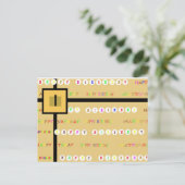 Happy Birthday Present Card Postkarte (Stehend Vorderseite)