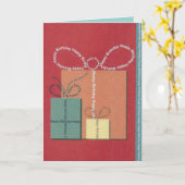 Happy Birthday Present Geschenkbow Karte (Gelbe Blume)