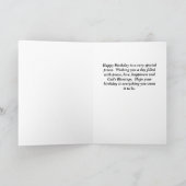 Happy Birthday Priest Card mit Illustrierter Kirch Dankeskarte (Innenseite)