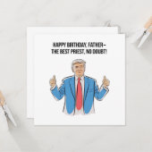 Happy Birthday Priest Karte (Vorderseite/Rückseite Beispiel)