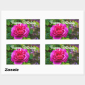 Happy Birthday Princess Anne Rose #1 Stickers (Blatt)