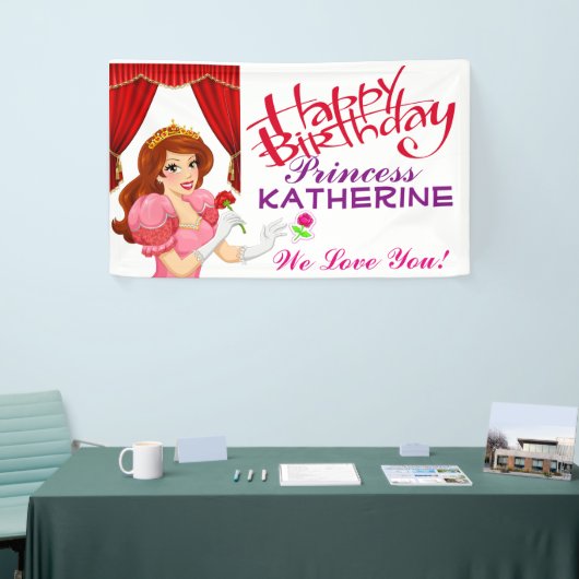 Happy Birthday Princess Banner (Messeveranstaltung)