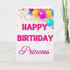Happy Birthday Princess Card Feiertagskarte