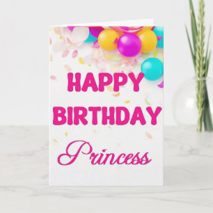 Happy Birthday Princess Card Feiertagskarte