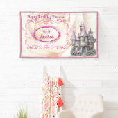 Happy Birthday Princess & Fairy Tale Party Banner (Insitu)