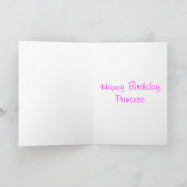 Happy Birthday Princess Karte (Innenseite)