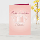 Happy Birthday Princess Karte (Gelbe Blume)
