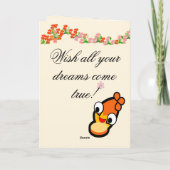 Happy Birthday Princess Niedlich Face Card Dankeskarte (Rückseite)