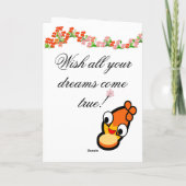 Happy Birthday Princess Niedlich Face Card Dankeskarte (Rückseite)