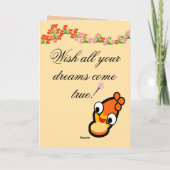 Happy Birthday Princess Niedlich Face Card Dankeskarte (Rückseite)