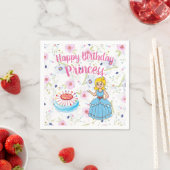 Happy Birthday Princess Paper Napkin Serviette (Beispiel)
