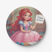 Happy Birthday Princess Paper Tellers Pappteller (Vorderseite)