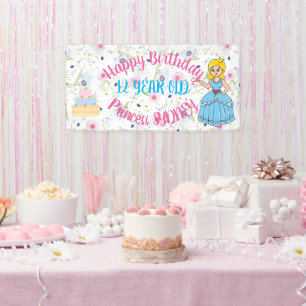 Happy Birthday Princess Party Banner
