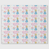 Happy Birthday Princess Wrapping Paper Geschenkpapier (Flach)