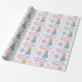 Happy Birthday Princess Wrapping Paper Geschenkpapier (Ungerollt)