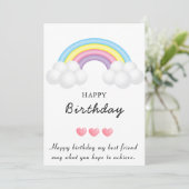 Happy Birthday Printable Card Einladung (Stehend Vorderseite)