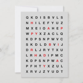 Happy Birthday Printable Card – Minimal Design Einladung