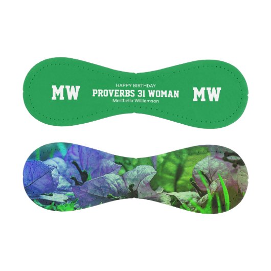 Happy Birthday PROVERBS 31 Custom Green Floral Baseball (Paneele)