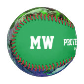Happy Birthday PROVERBS 31 Custom Green Floral Baseball (Vorderseite Links)