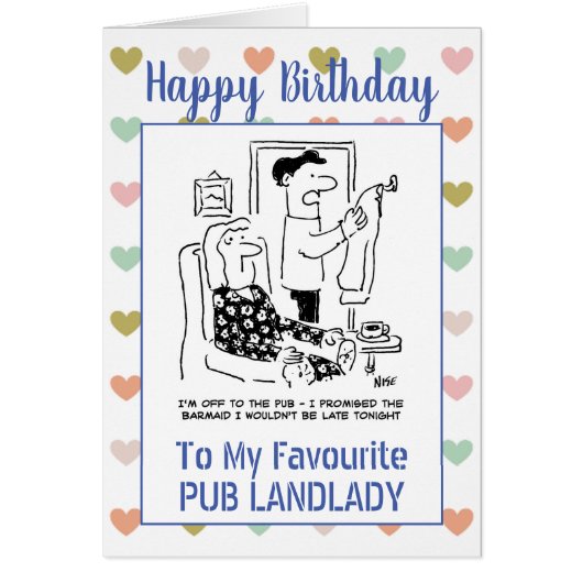 Happy Birthday Pub Landlady (Vorne)