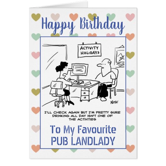Happy Birthday Pub Landlady (Vorne)