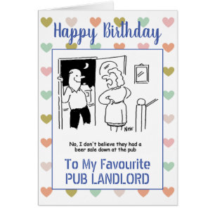 Happy Birthday Pub Landlord
