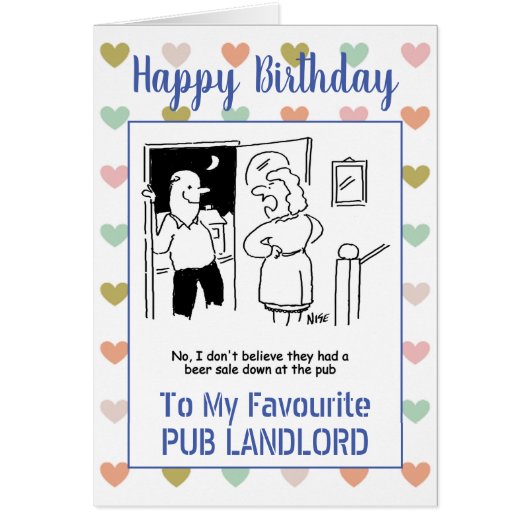 Happy Birthday Pub Landlord (Vorne)