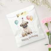 Happy Birthday Pug Dog Geschenktütchen (Versiegelt)
