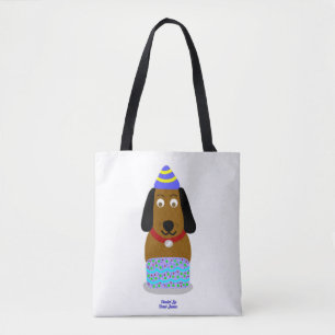 Happy Birthday Pup All-Over-Print Tote Bag Tasche