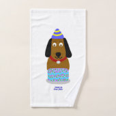 Happy Birthday Pup Badezimmer Handtuch Set (Handtuch)
