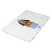 Happy Birthday Pup Große Badematte (Schrägansicht)