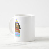 Happy Birthday Pup Kaffee Tasse (Vorderseite Links)