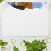 Happy Birthday Pup Küchentuch (Gefaltet)