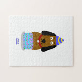Happy Birthday Pup Puzzle (27,94 cm x 35,56 cm) (Horizontal)