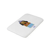 Happy Birthday Pup Small Bath Mat Badematte (Schrägansicht)