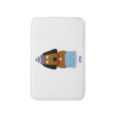 Happy Birthday Pup Small Bath Mat Badematte (Vorderseite Vertikal)