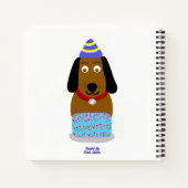 Happy Birthday Pup Spiral Notebook Notizblock (Rückseite)