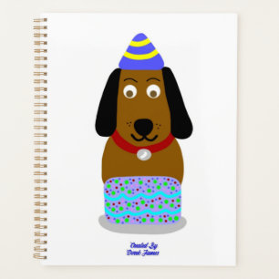 Happy Birthday Pup Standard Planner Planer