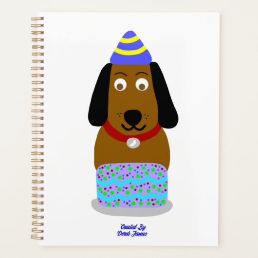 Happy Birthday Pup Standard Planner Planer (Vorderseite)
